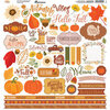 Reminisce - Autumn Vibes Collection - 12 x 12 Cardstock Stickers - Elements