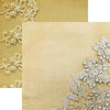 Reminisce - Vintage Lace Collection - 12 x 12 Double Sided Paper - Floral Lace