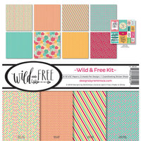 Ella and Viv Paper Company - Wild and Free Collection - 12 x 12 Collection Kit