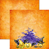 Reminisce - Watercolor Halloween Collection - 12 x 12 Double Sided Paper - Halloween Night