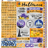 Reminisce - Watercolor Halloween Collection - 12 x 12 Cardstock Stickers - Alpha