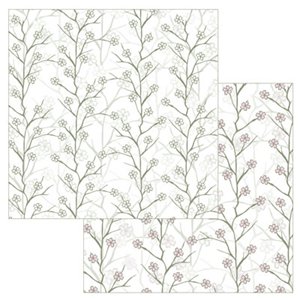 Reminisce - Wedded Bliss - 12x12 Doublesided Iridescent Paper - Cherry Blossom, CLEARANCE