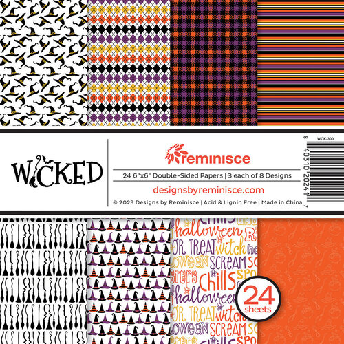 Reminisce - Wicked Collection - Halloween - 6 x 6 Paper Pack
