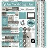 Reminisce - Wedding Day Collection - 12 x 12 Cardstock Stickers - Multi