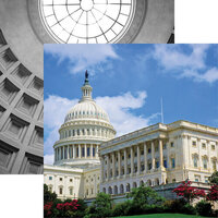 Reminisce - Washington DC Collection - 12 x 12 Double Sided Paper - U.S. Capitol