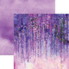 Reminisce - What Dreams May Come Collection - 12 x 12 Double Sided Paper - Watercolor Wisteria
