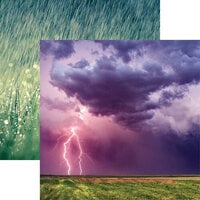 Reminisce - Weather The Storm Collection - 12 x 12 Double Sided Paper - Lightening