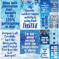 Reminisce - Winter is Coming Collection - 12 x 12 Cardstock Stickers - Poster