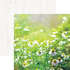 Reminisce - Wildflower Collection - 12 x 12 Double Sided Paper - Field of Daisies