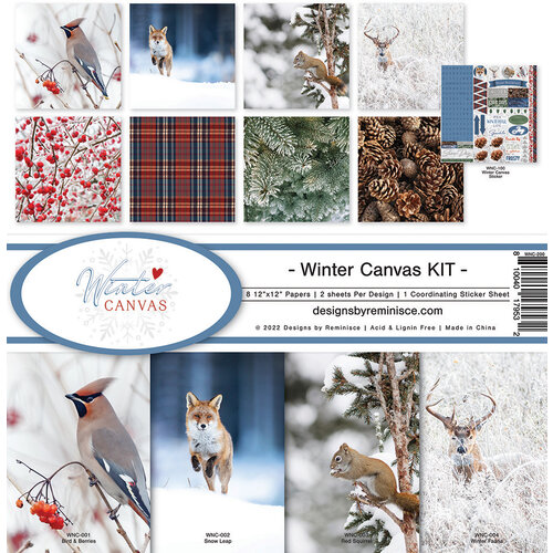 Reminisce - Winter Canvas Collection - 12 x 12 Collection Kit
