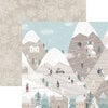 Reminisce - Winterscape Collection - 12 x 12 Double Sided Paper - Mountain Top