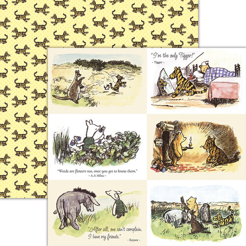 Reminisce - Winnie The Pooh Collection - 12 x 12 Double Sided Paper - Friendship