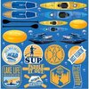 Reminisce - Watersports Collection - 12 x 12 Cardstock Stickers - Elements