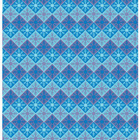 Reminisce - Winter Wonderland Collection - Iridescent Patterned Paper - Snowflake Harlequin, CLEARANCE