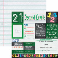 Reminisce - You've Been Schooled Collection - 12 x 12 Double Sided Paper - 2nd Grade