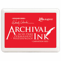 Ranger Ink - Wendy Vecchi - Archival Ink Pad - Jumbo - Carnation Red