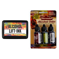 Ranger Ink - Tim Holtz - Alcohol Lift-Ink Pad and Alcohol Inks - 3 Pack - Farmer's Market