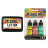 Ranger Ink - Tim Holtz - Alcohol Lift-Ink Pad and Alcohol Inks - 3 Pack - Key West