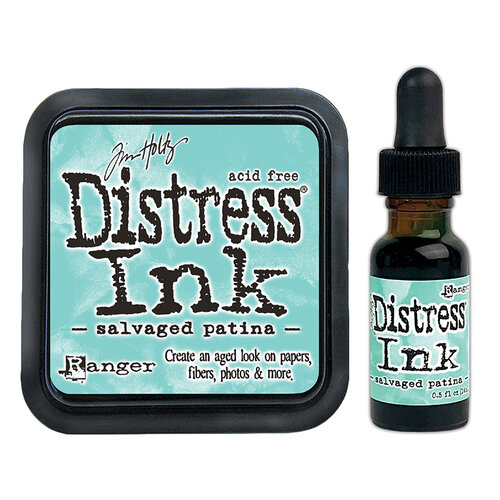 Ranger Ink - Tim Holtz - Distress Ink Pad and Reinker - Salvaged Patina