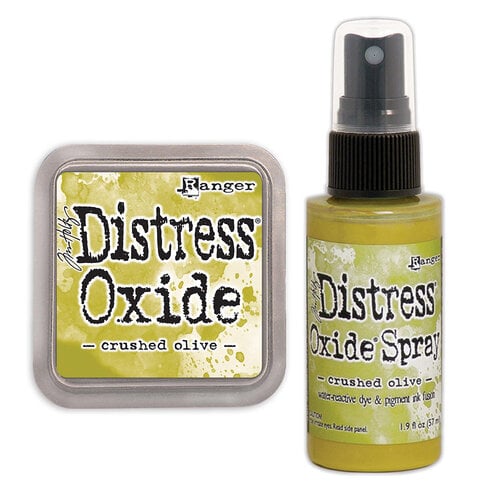 Ranger Ink - Tim Holtz - Distress Oxides Ink Pad and Spray - Crushed Olive