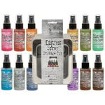 Ranger Ink - Tim Holtz - Distress Oxides Spray Kit - Bundle One with Spray Storage Tin