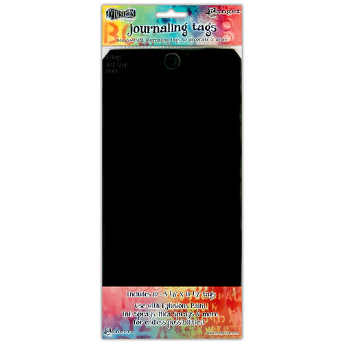 Ranger Ink - Dylusions Media - Journaling Tags - Size Number 12 - Black