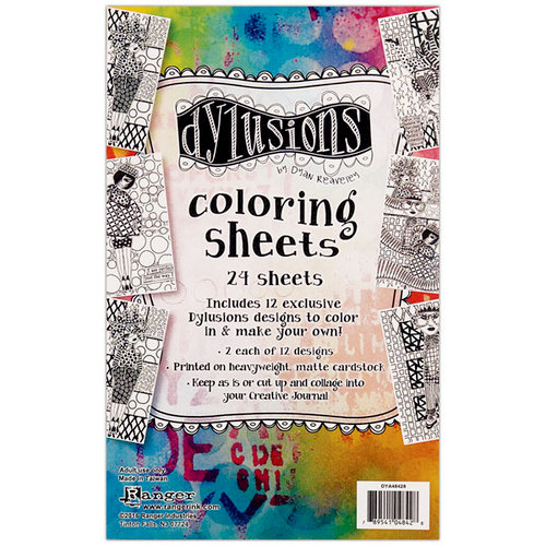 Ranger Ink - Dylusions Coloring Sheets - 5 x 8