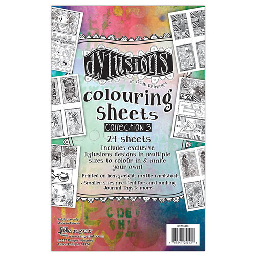 Ranger Ink - Dylusions Coloring Sheets - 5 x 8 - 3