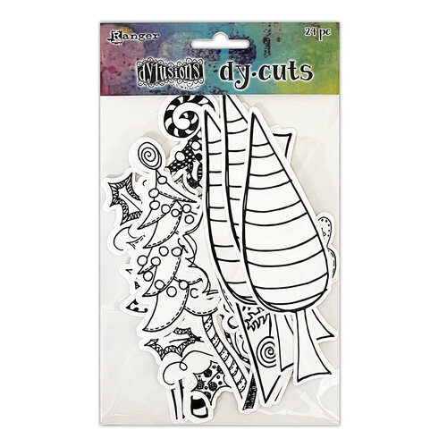 Ranger Ink - Christmas - Dylusions Dy Cuts - Me Trees