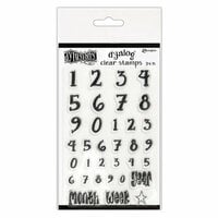 Ranger Ink - Dylusions Dyalog - Clear Acrylic Stamps - Numerology