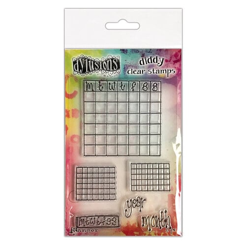 Ranger Ink - Diddy Collection - Dylusions Stamps - Clear Acrylic Stamps - Check it Out