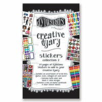 Ranger Ink - Dylusions Creative Dyary - Cardstock Sticker Book - 2
