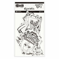 Ranger Ink - Dylusions Creative Dyary - Die Cut Cardstock Pieces - 7