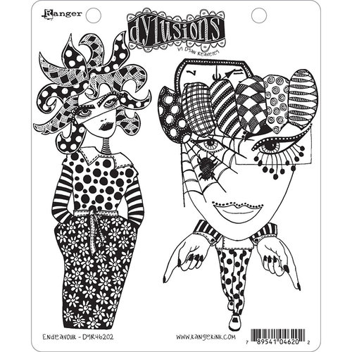 Ranger Ink - Dylusions Stamps - Unmounted Rubber Stamps - Endeavour