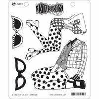 Ranger Ink - Dylusions Stamps - Unmounted Rubber Stamps - I Can See Clearly