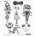 Ranger Ink - Dylusions Stamps - Unmounted Rubber Stamps - Mini Me