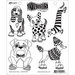 Ranger Ink - Dylusions Stamps - Unmounted Rubber Stamps - Puppy Dog Tales