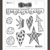 Ranger Ink - Dylusions Stamps - Cling Mounted Rubber Stamps - Star Struck