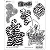 Ranger Ink - Dylusions Stamps - Unmounted Rubber Stamps - Stripy Curlicues