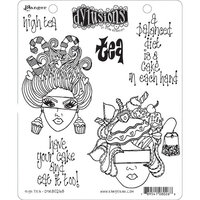 Ranger Ink - Dylusions Stamps - Cling Mounted Rubber Stamps - High Tea