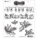 Ranger Ink - Christmas - Dylusions Stamps - Cling Mounted Rubber Stamps - Holly and the Ivy