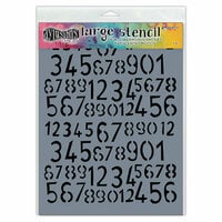 Ranger Ink - Dylusions Stencils - Large - Old School Number