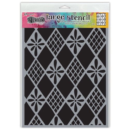 Ranger Ink - Dylusions Stencils - Large - Diamond Are Forever