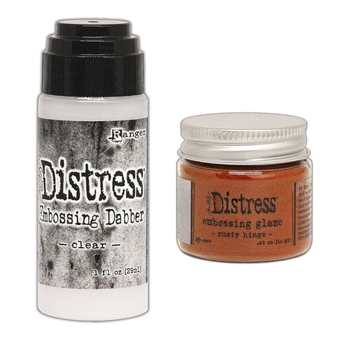 Ranger Ink - Tim Holtz - Distress Embossing Glaze and Clear Embossing Dabber - Rusty Hinge
