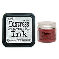 Ranger Ink - Tim Holtz - Distress Embossing Glaze and Clear Embossing Ink Pad - Fired Brick