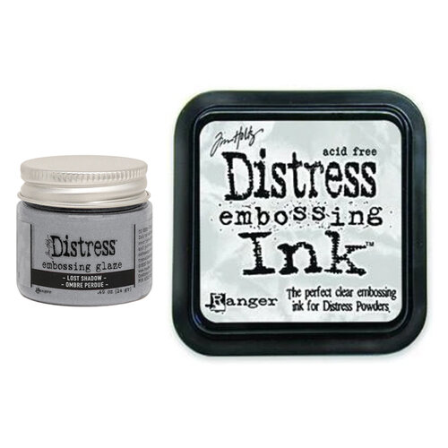 Ranger Ink - Tim Holtz - Distress Embossing Glaze and Clear Embossing Ink Pad - Lost Shadow