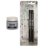 image of Ranger Ink - Tim Holtz - Distress Embossing Glaze and Embossing Pen Set - Lost Shadow