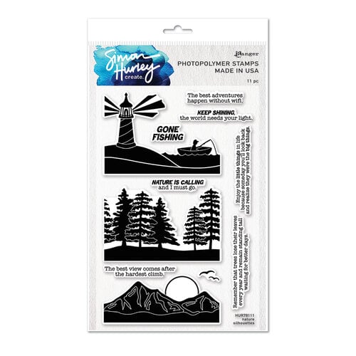 Ranger Ink - Simon Hurley - Clear Photopolymer Stamps - Nature Silhouettes