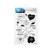 Ranger Ink - Simon Hurley - Clear Photopolymer Stamps - Pretty Peonies