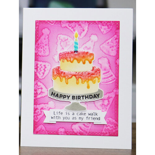 Ranger Ink - Simon Hurley - 6 x 6 Stencil and Mask - Cake Maker